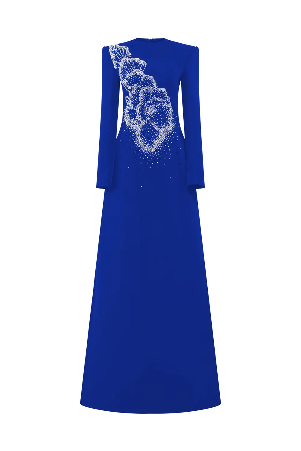 Floral Crystal Pattern Straight Dress